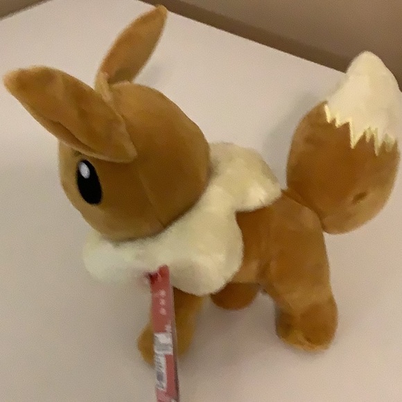 Pokemon Eevee 8’Inch Plush Toy Jazwares New With Tags - Picture 3 of 6